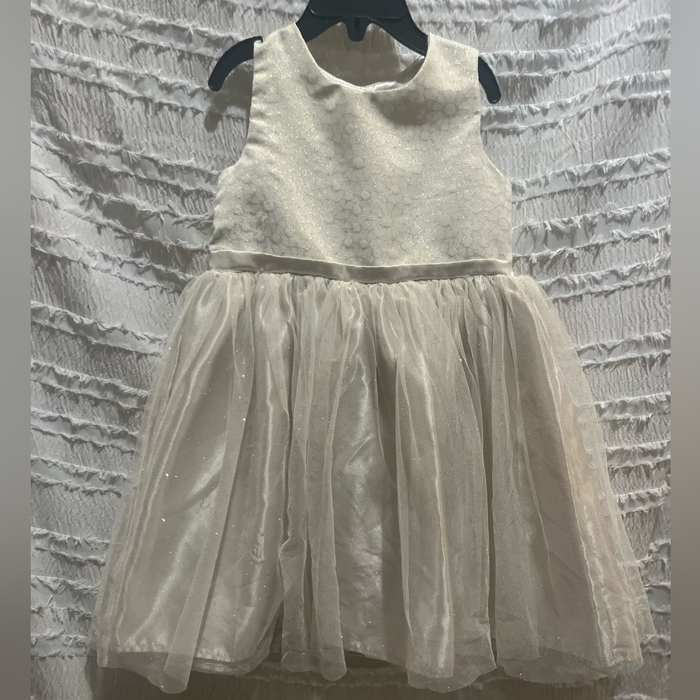 Gold Nanette Toddler Girls Sparkling Dress Size 4T